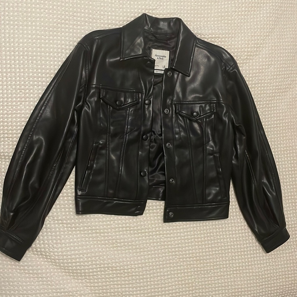 Abercrombie & Fitch Vegan Leather Jacket XS